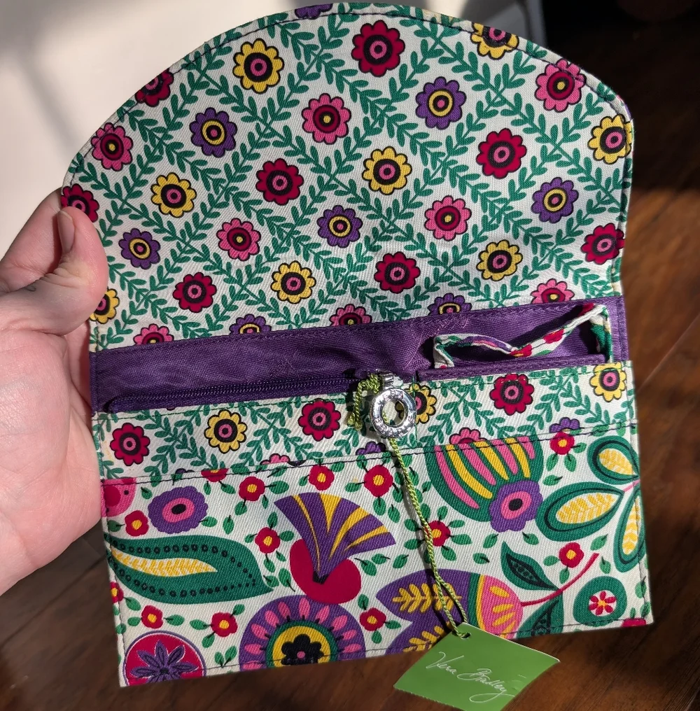 NWT Vera Bradley Travel Envelope | Viva La Vera Pattern - Picture 2 of 5